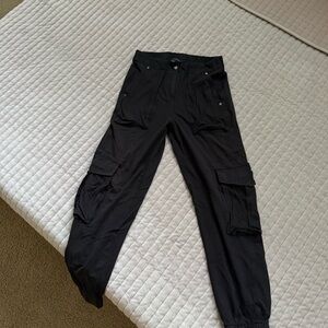 All Saints Charcoal Cargo Pants